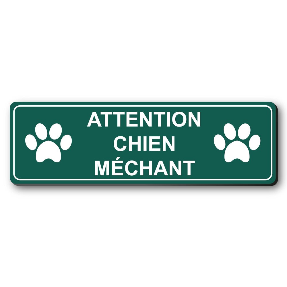 Mygoodprice Dog Name Tag 'Attention Dog' + Logo