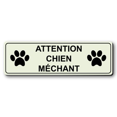 Mygoodprice Dog Name Tag 'Attention Dog' + Logo