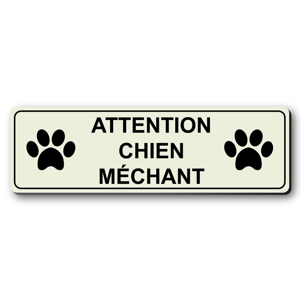 Mygoodprice Dog Name Tag 'Attention Dog' + Logo