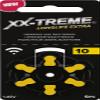 XX-Treme Longlife Extra Hearing Aid Batteries Type 10 PR70 ZL4 1.45 Volt, Yellow Code, 30 Pack view 2