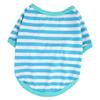 Striped Dog & Cat T-Shirt, Breathable Stretch Pet Shirt view 1