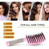 YUNHOME Detangling Hair Comb with Nylon Bristles and Scalp Massage, Red view 3
