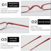 KOOSUFA Mini Narrow Metal Reading Glasses +1.75 for Men and Women, Black view 4
