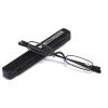 MMOWW Mini Metal Reading Glasses for Women and Men, Spring Hinges, Narrow Lightweight Frame with Case (Black, +1.5) view 1