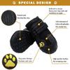 HuaTek Waterproof Dog Boots, Black, 4-Piece Set view 2