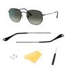 HiCycle2 Replacement Temples for RB3447, RB3547N, RB3548N and RB3647N Sunglasses, with 4 Screws and Screwdriver (Black/Black) view 1