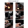 MXXHFC Sake Set with Warmer, Traditional Pottery Hot Sake Set, 9-Piece view 4