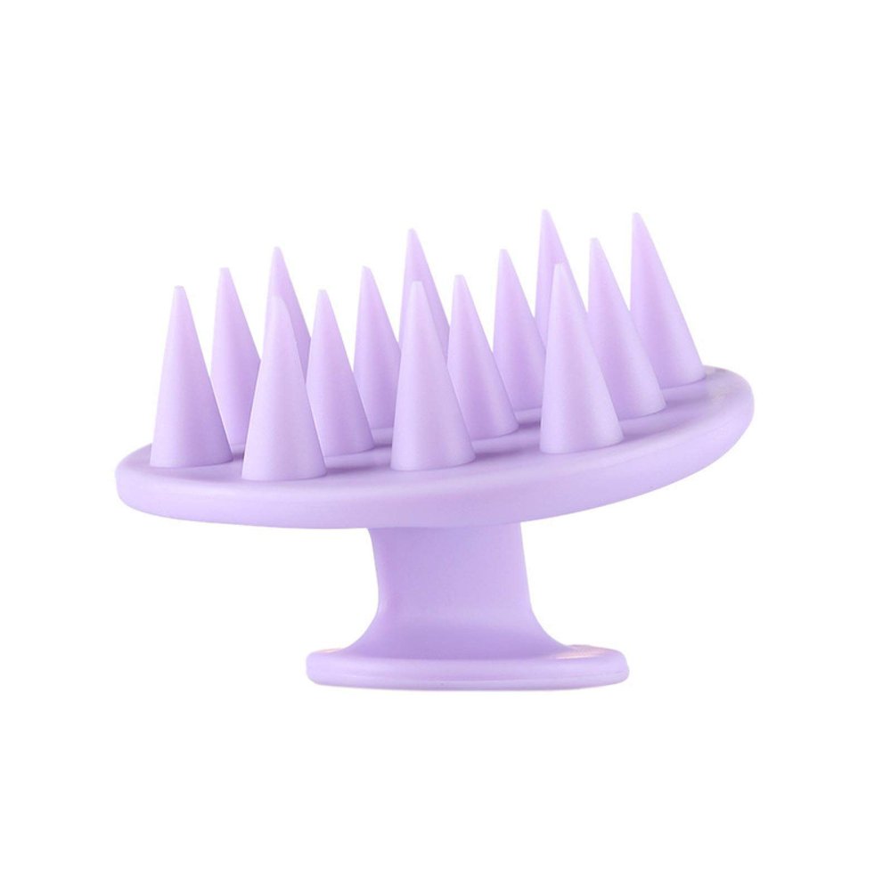 YUNHOME Purple Silicone Detangling Comb and Scalp Massage Brush
