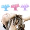 YUNHOME Purple Silicone Detangling Comb and Scalp Massage Brush view 2