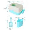 SUNESA Enclosed Cat Litter Box, Top-Entry, Splash-Proof, Color B view 2