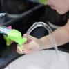 Kuuleyn Faucet Extender for Toddlers, Silicone Sink Faucet Extension, Green view 4