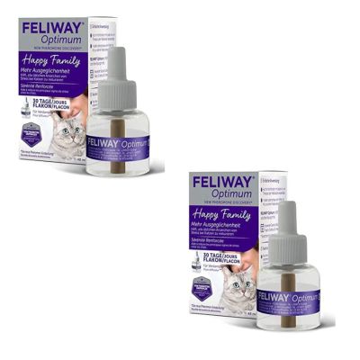 Ceva FELIWAY Optimum 30-Day Refill Vials, Twin Pack, 2 x 48 ml