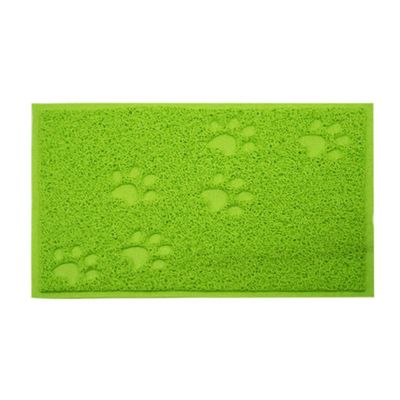 HULA Pet Feeding Mat, Waterproof Non-Slip PVC Mat, 30 x 40 cm (Green)