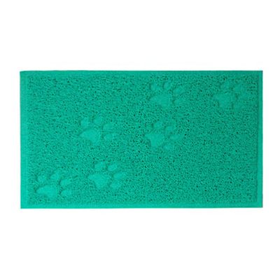 HULA Pet Feeding Mat, Waterproof Non-Slip PVC, 12 x 16 in, Turquoise