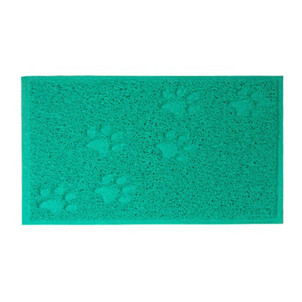 HULA Pet Feeding Mat, Waterproof Non-Slip PVC, 12 x 16 in, Turquoise