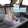 PETCUTE Dog Car Seat, Washable Booster with Storage Bag and Clip-On Safety Leash view 2