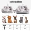 PETCUTE Dog Car Seat, Washable Booster with Storage Bag and Clip-On Safety Leash view 3