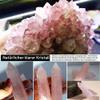 HINATAA Crystal Water Bottle, Removable Natural Quartz Bottle, 550 ml (Pink) view 2