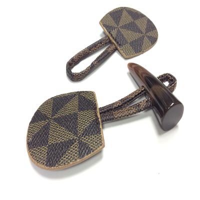 Coat Fastening, Fleece, Geometric, 17 cm