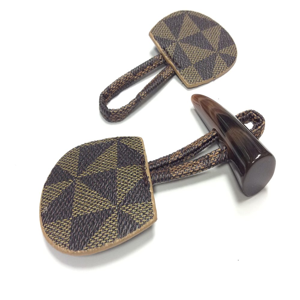 Coat Fastening, Fleece, Geometric, 17 cm