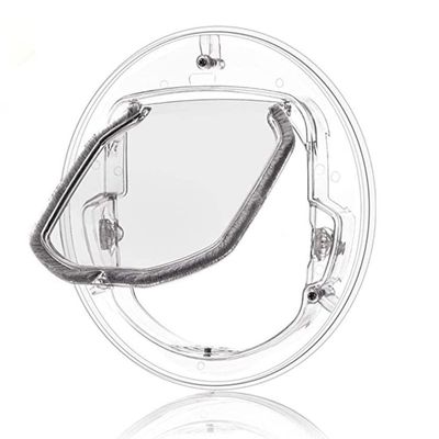 Transparent Round Pet Door with Lock for Cats, Puppies and Dogs