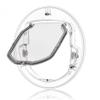 Transparent Round Pet Door with Lock for Cats, Puppies and Dogs view 1