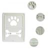 Lockable Plastic Pet Door for Dogs and Cats, Brown view 4