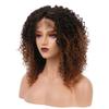 YTOOZ 14-Inch Ombre Brown Wavy Synthetic Lace Front Wig view 2