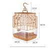 SISWIM Creative Luxury Acrylic Bird Cage, 48 x 38 x 58 cm, for Macaws view 2