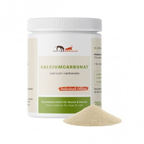 Futtermedicus Calcium Carbonate | 200 g | Supplement for Dogs & Cats