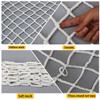 Aocet Balcony Safety Net for Children and Cats, White Nylon, 5 cm Grid, 5 m × 10 m view 2
