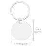 Uiopa Personalized Engraved Dog Tag, Round Stainless Steel Pet ID Tag view 2