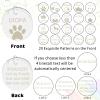 Uiopa Personalized Engraved Dog Tag, Round Stainless Steel Pet ID Tag view 3