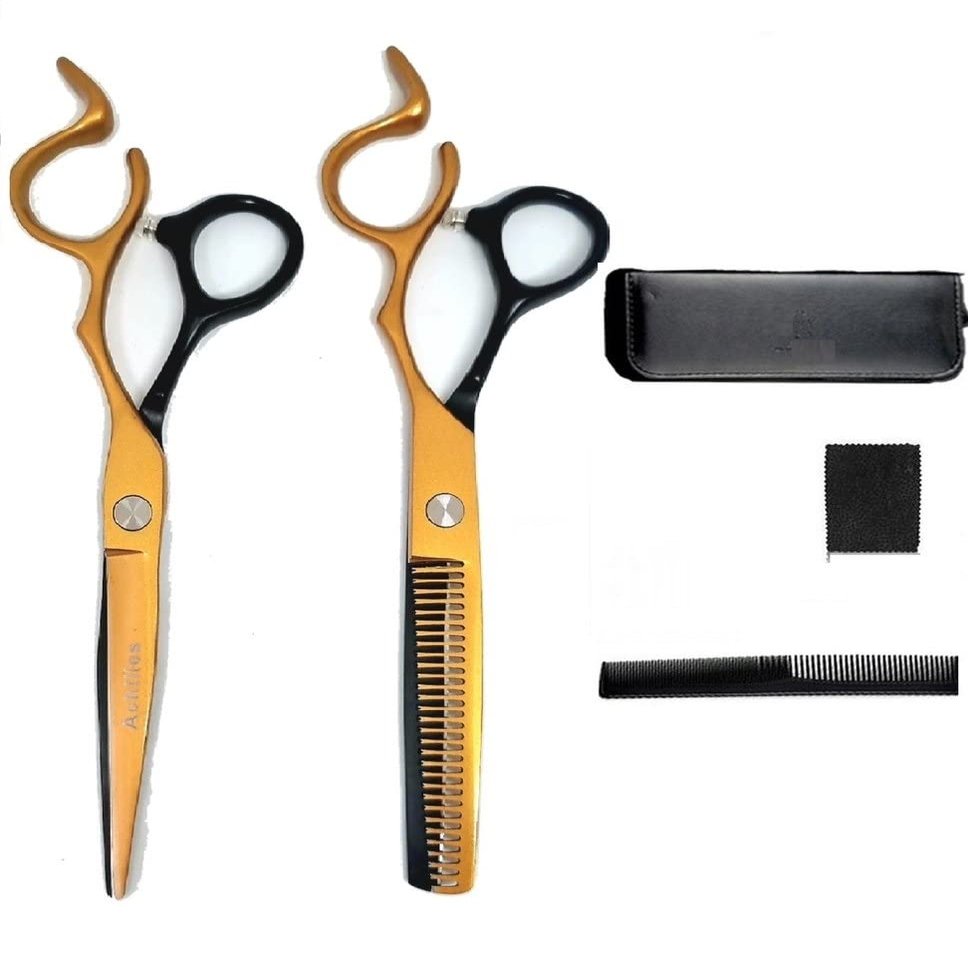 Professional Hairdressing Scissor Set, 6-Inch Cutting and Thinning Shears