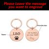 Personalized Stainless Steel Dog Tag, Engraved Pet ID, Black, 30 x 30 mm view 3