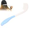 Hair Care Comb for Older Adults, Long-Handle Curved Comb, ABS + Silicone, for People with Hand Disabilities view 2