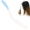 Hair Care Comb for Older Adults, Long-Handle Curved Comb, ABS + Silicone, for People with Hand Disabilities view 4