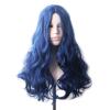 Long Wavy Synthetic Wig for Women, Blue Cosplay Style, T1B/4/27, Size 2 view 2