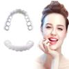 1 Pair Temporary Snap-On Dentures, Fake Teeth Veneers for a More Even Smile view 1