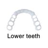 1 Pair Temporary Snap-On Dentures, Fake Teeth Veneers for a More Even Smile view 4