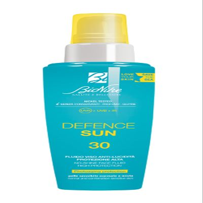 Bionike Defence Sun Face Sunscreen Fluid, Anti-Shine, SPF 30, Matte, for Normal and Combination Skin, 50 ml