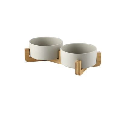 LUOSHUAI Ceramic Pet Food Bowl for Dogs and Cats