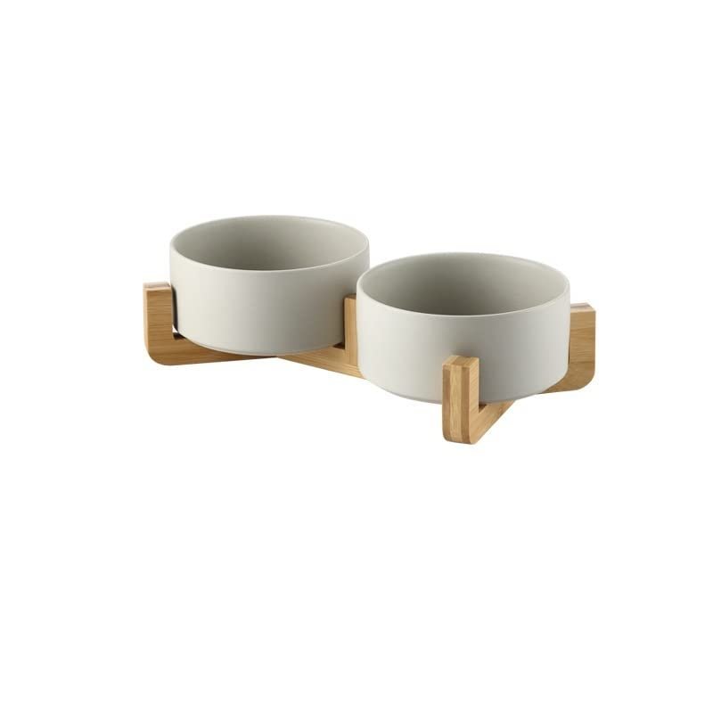 LUOSHUAI Ceramic Pet Food Bowl for Dogs and Cats
