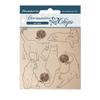 Decorative Chips 14x14 cm - Provence Cats with Wool Balls view 1