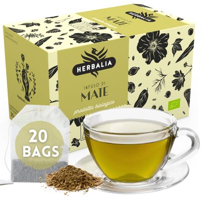 HERBALIA Yerba Mate Tea Bags, 20 Bags, 30 g