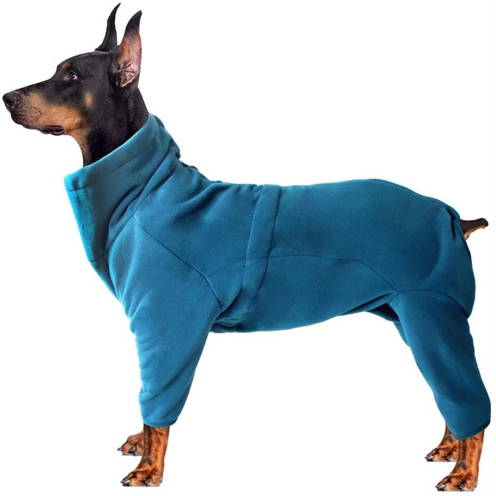 GZGLZDQ Dog Fleece Onesie with Legs and Hood