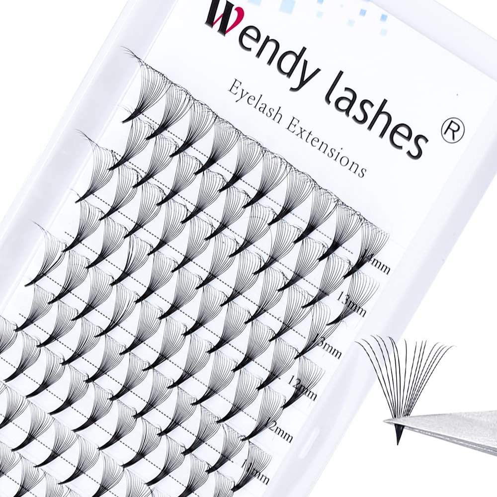 14D Volume Eyelash Extensions, Pre-Fanned, 0.07 mm, Mixed 14–20 mm, D Curl