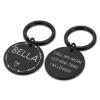 Personalized Pet ID Tag, Black Heart, S, 20 x 20 mm view 1