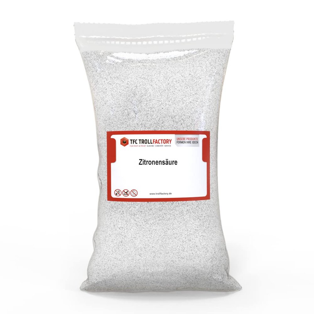 TFC Troll Factory High-Quality Anhydrous Citric Acid, Highly Soluble Crystalline Acidic Powder, Natural Colorless and Odorless Acid, Ideal Cleaning Agent