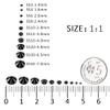SS30 Glass Flat-Back Rhinestones for Nail Art, Crafts and Decoration, Black, 288 Pieces view 2
